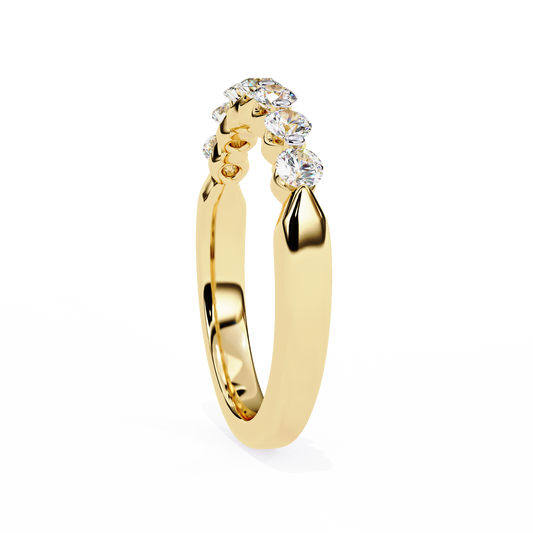 10K Yellow Gold Lab Grown Diamond Stackable Band 0.52 ctw DAB-110