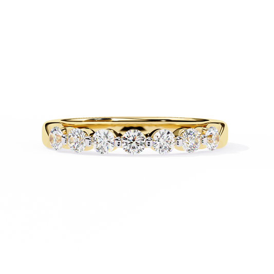 18K Yellow Gold Lab Grown Diamond Stackable Band 0.52 ctw DAB-110