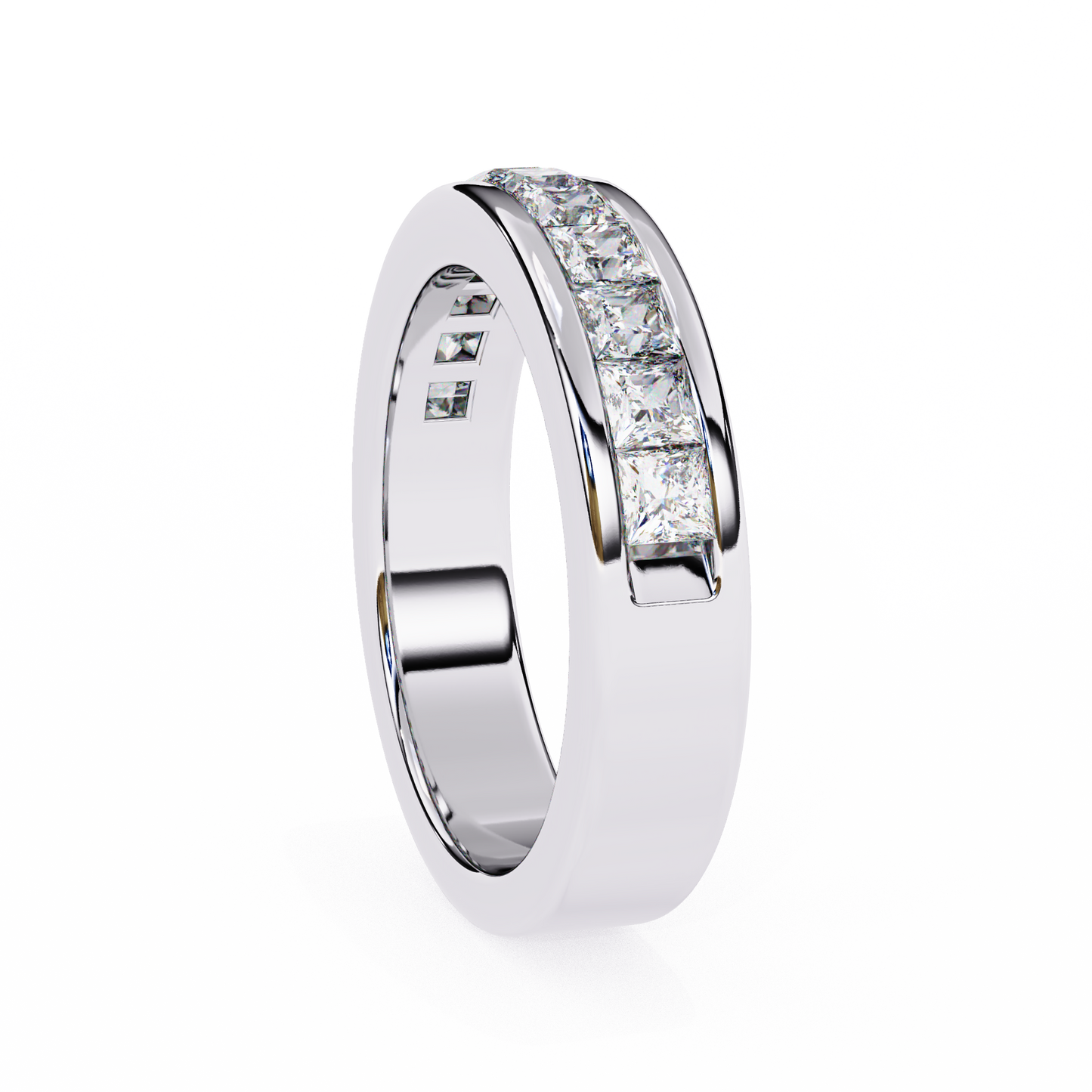 14K White Gold Lab Grown Diamond Stackable Band 1.07 ctw DAB-104