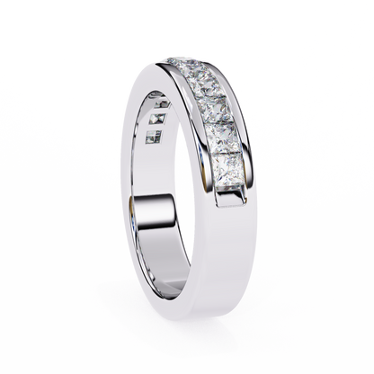 14K White Gold Lab Grown Diamond Stackable Band 1.07 ctw DAB-104