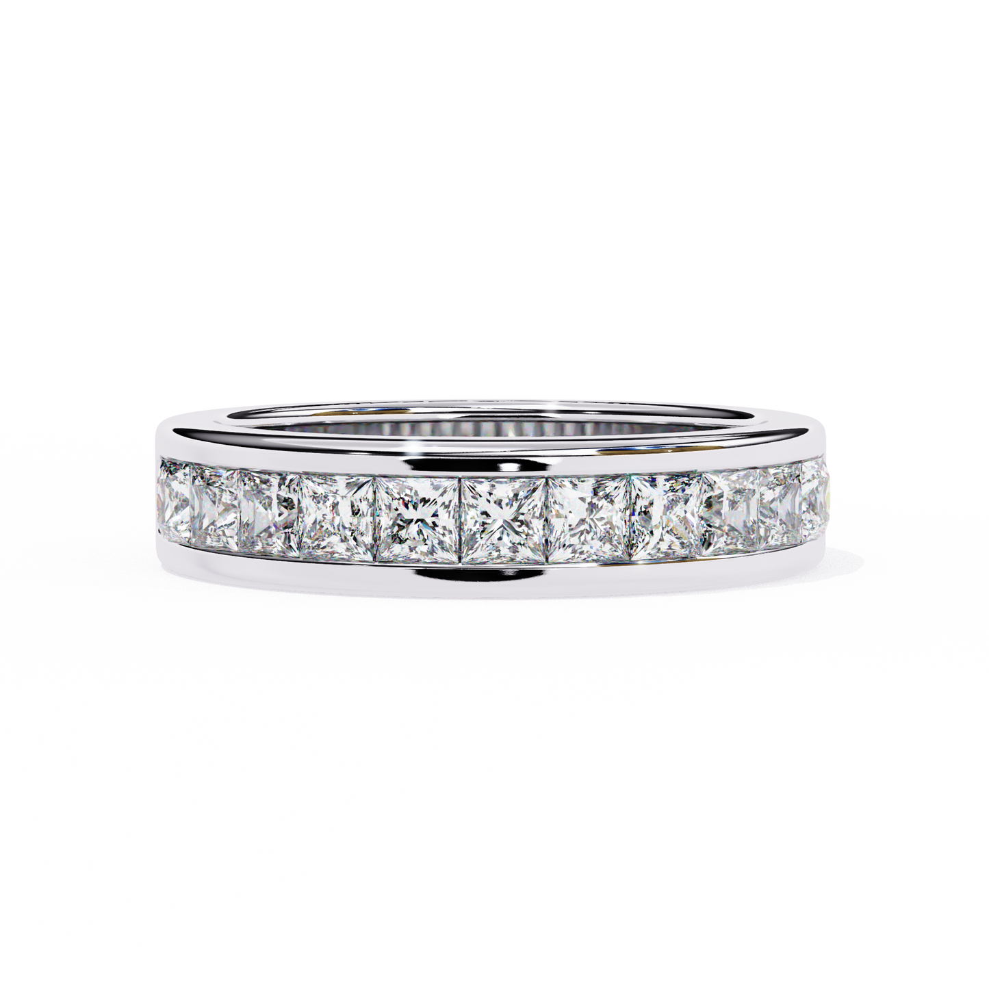 14K White Gold Lab Grown Diamond Stackable Band 1.07 ctw DAB-104