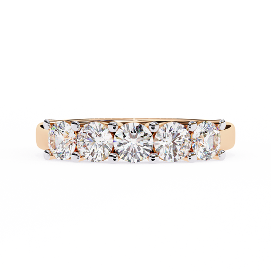 18K Rose Gold Lab Grown Diamond Stackable Band 1.03 ctw DAB-109