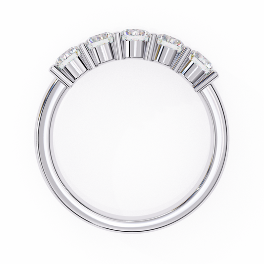 18K White Gold Lab Grown Diamond Stackable Band 1.03 ctw DAB-109