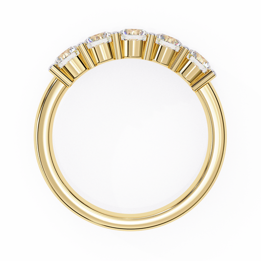 18K Yellow Gold Lab Grown Diamond Stackable Band 1.03 ctw DAB-109