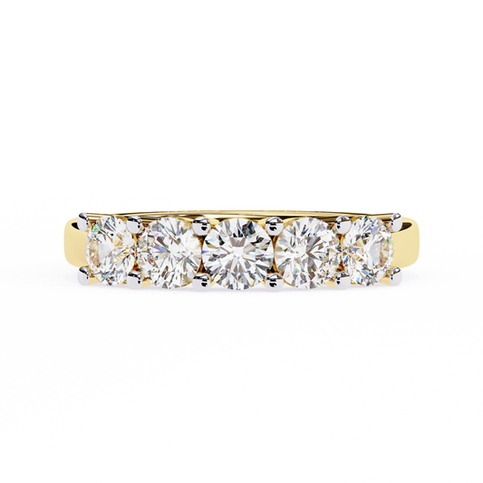 18K Yellow Gold Lab Grown Diamond Stackable Band 1.03 ctw DAB-109