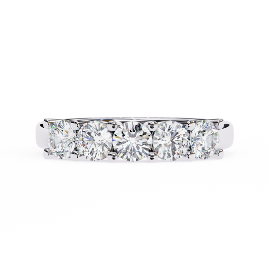 18K White Gold Lab Grown Diamond Stackable Band 1.03 ctw DAB-109