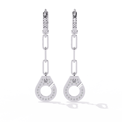 18K White Gold Lab Grown Diamond Drop Earrings 0.54 ctw DAE-170
