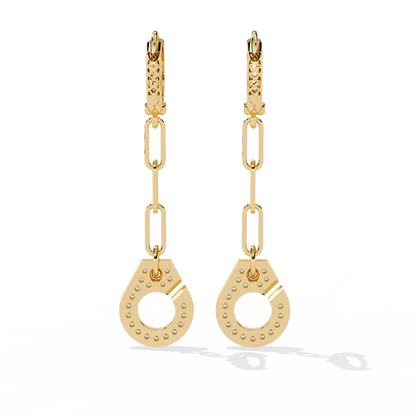 14K Yellow Gold Lab Grown Diamond Drop Earrings 0.54 ctw DAE-170