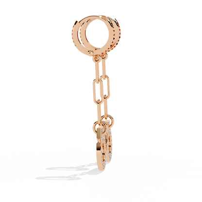 10K Rose Gold Lab Grown Diamond Drop Earrings 0.54 ctw DAE-170
