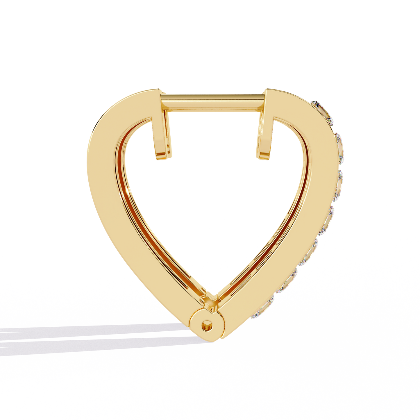 14K Yellow Gold Lab Grown Diamond Hoop Earrings 0.83 ctw DAE-155