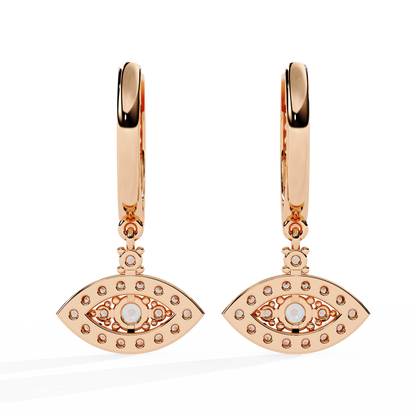 10K Rose Gold Lab Grown Diamond Drop Earrings 0.49 ctw DAE-153
