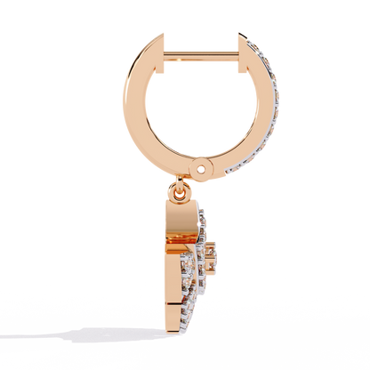 10K Rose Gold Lab Grown Diamond Drop Earrings 0.49 ctw DAE-152
