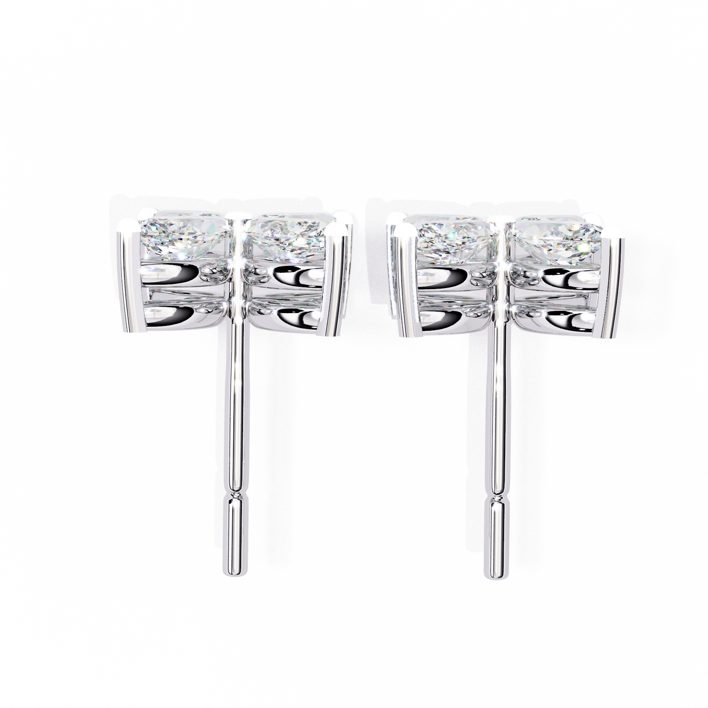 18K White Gold Lab Grown Diamond Fashion Stud Earrings 0.88 ctw DAE-171