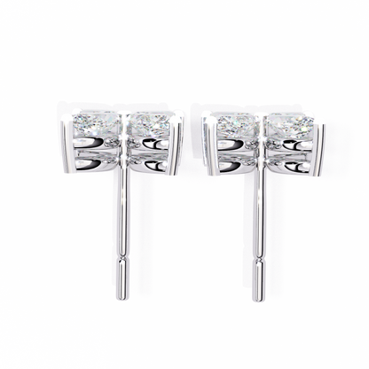 18K White Gold Lab Grown Diamond Fashion Stud Earrings 0.88 ctw DAE-171