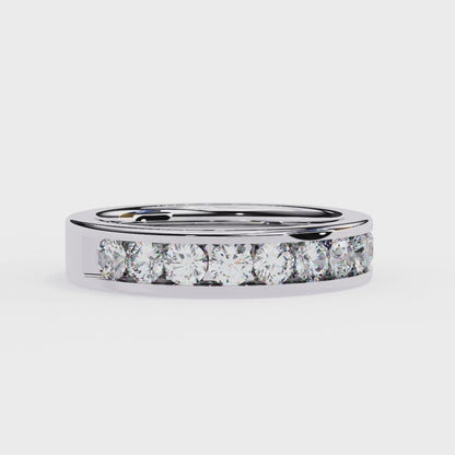 18K White Gold Lab Grown Diamond Stackable Band 1.01 ctw DAB-105