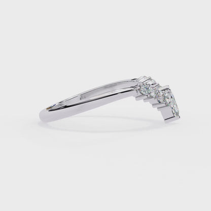 18K White Gold Lab Grown Diamond Stackable Band 0.39 ctw DAB-106