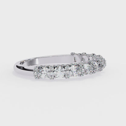 14K White Gold Lab Grown Diamond Stackable Band 0.60 ctw DAB-103