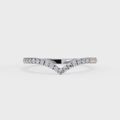 10K White Gold Lab Grown Diamond Stackable Band 0.24 ctw DAB-101