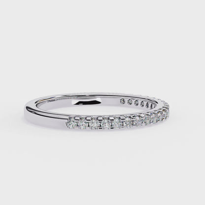 10K White Gold Lab Grown Diamond Stackable Band 0.22 ctw DAB-108