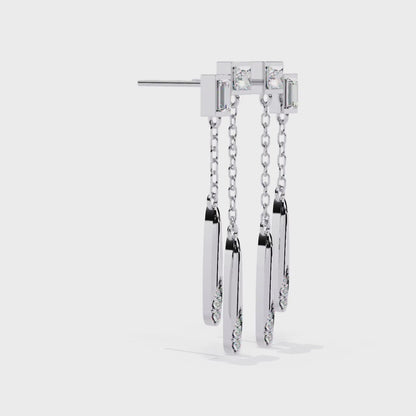 10K White Gold Lab Grown Diamond Drop Earrings 0.67 ctw DAE-165