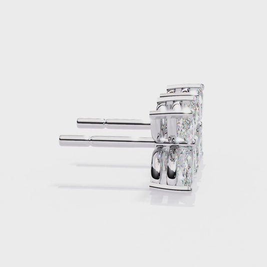 18K White Gold Lab Grown Diamond Fashion Stud Earrings 0.88 ctw DAE-171